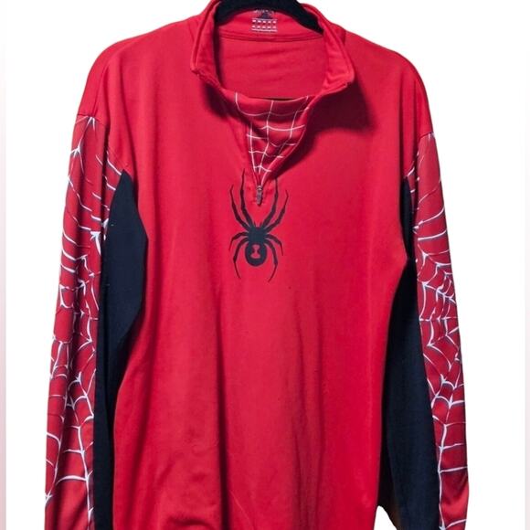 SPYDER Thermal Shirt Half Zip Pullover Men's Medium - Picture 1 of 5